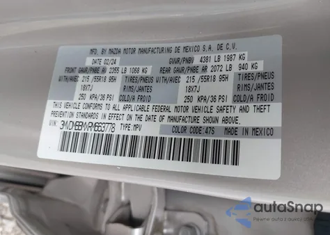 2024 Mazda Cx-30 2.5 S Select Sport from USA, damaged, VIN 3MVDMBBMXRM663778